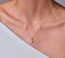 Load image into Gallery viewer, LB LUXURY - The Milestone Peridot &amp; Diamond Pendant Necklace
