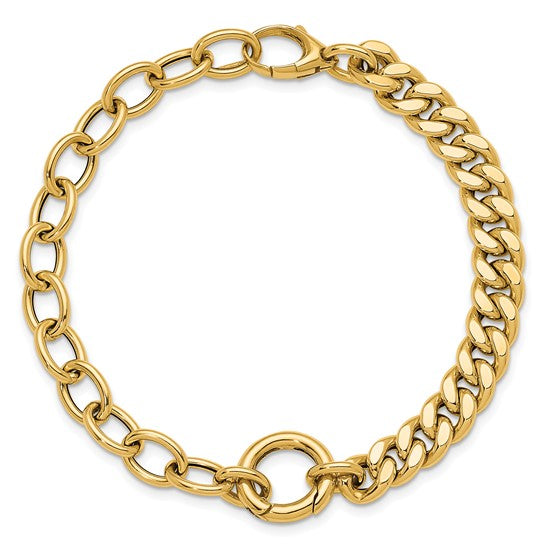 SISTINE - Half Curb and Cable Link Bracelet ll