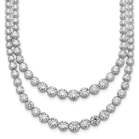 JOLANA - The Double Diamond Tennis Necklace