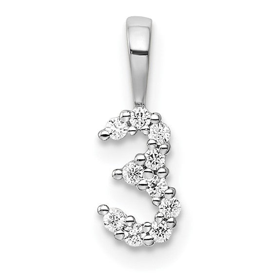 LB LUXURY - The Milestone Diamond Number Charm Necklace