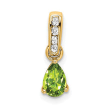 Load image into Gallery viewer, LB LUXURY - Milestone Peridot &amp; Diamond Pendant Necklace
