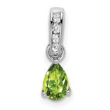 Load image into Gallery viewer, LB LUXURY - Milestone Peridot &amp; Diamond Pendant Necklace
