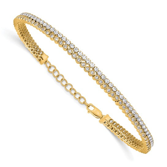 LILIANA - The Double Diamond Tennis Bracelet